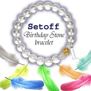 Setoff（セットオフ） 運命の石バースデーブレスレット 6月(ムーンストーン)