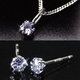 18金WG タンザナイト プレシャスペンダント＆ピアス