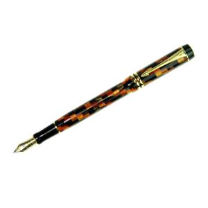 PARKER（パーカー） デュオフォールド チェックアンバー GT インター 万年筆 ペン先 F（細字）