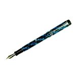 PARKER（パーカー） デュオフォールド チェックブルー PT センテ 万年筆 ペン先 F（細字）
