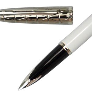 WATERMAN（ウォーターマン） カレンDX コンテンポラリーホワイトST 万年筆 （ペン先 M：中字）