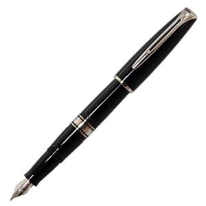 WATERMAN（ウォーターマン） チャールストン エボニーブラックCT 万年筆 （ペン先 M：中字）