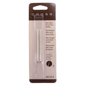CROSS（クロス） ボールペン替芯（テック3：コンパクト：オートペン：アクセサリペン等） レッド（M：中字）