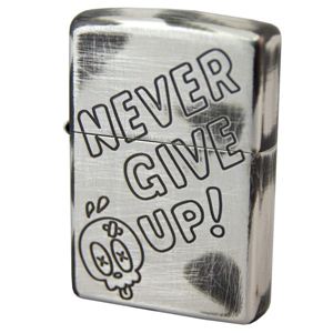 ZIPPO（ジッポ） FUNNY SKULL 銀メッキ ユーズド仕上げ marukai2udsnever シルバー