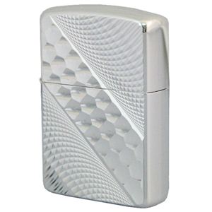 ZIPPO（ジッポ） ARMORモデル ENGRAVE 銀メッキ 両面加工 marukai162sbc1 シルバー