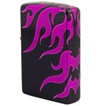 ZIPPO（ジッポ） TRIBAL マットブラック 4面連続5面加工 marukai2bktrv4 ブラック×パープル