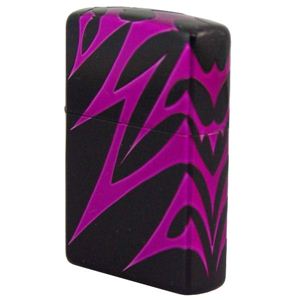 ZIPPO（ジッポ） TRIBAL マットブラック 4面連続5面加工 marukai2bktrv6 ブラック×パープル