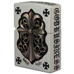 ZIPPO（ジッポ） Metal Jarket 5面エッチング メタル張り marukai2fmjncrg シルバー×ゴールド