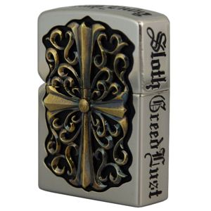 ZIPPO（ジッポ） Metal Jarket 5面エッチング メタル張り marukai2fmjcrog シルバー×ゴールド