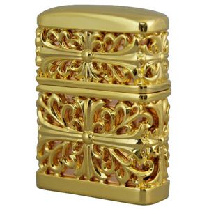 ZIPPO（ジッポ） Metal Jarket 金メッキ鏡面 marukai2pmjcro ゴールド