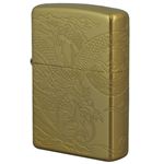 ZIPPO（ジッポ） 龍驤虎視 金メッキ 4面連続加工 marukai2g4dr ゴールド