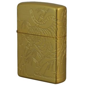 ZIPPO（ジッポ） 龍驤虎視 金メッキ 4面連続加工 marukai2g4tg ゴールド