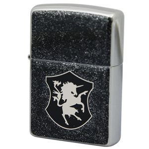ZIPPO（ジッポ） エポキシ（黒） 両面加工（裏面はエポキシのみ） marukai2lmbkyuni