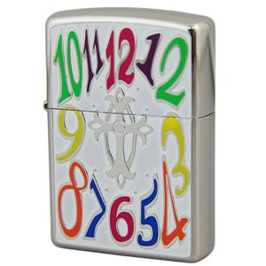 ZIPPO（ジッポ） EDDY DIAL EDD-B ニッケル鏡面＆エッチング＆ペイント lighteceddb ホワイト