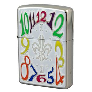 ZIPPO（ジッポ） EDDY DIAL EDD-C ニッケル鏡面＆エッチング＆ペイント lighteceddc シルバー