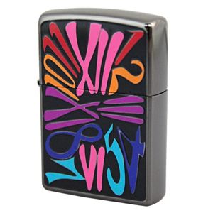 ZIPPO（ジッポ） STUFF TIME STT-C ニッケル鏡面＆エッチング＆ペイント lightecsttc ブラック