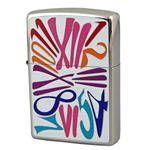 ZIPPO（ジッポ） STUFF TIME STT-D ニッケル鏡面＆エッチング＆ペイント lightecsttd ホワイト