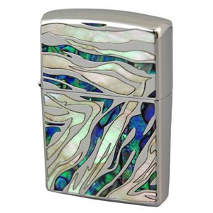 ZIPPO（ジッポ） SAFARI SFR-ZA ニッケル鏡面＆エッチング＆シェル lightecsfrza シルバー