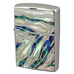 ZIPPO（ジッポ） SAFARI SFR-ZA ニッケル鏡面＆エッチング＆シェル lightecsfrza シルバー