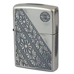 ZIPPO（ジッポ） Renaissance Textile＆Cross RTC-A 銀鏡面イブシ＆エッチング lightecrtca シルバー