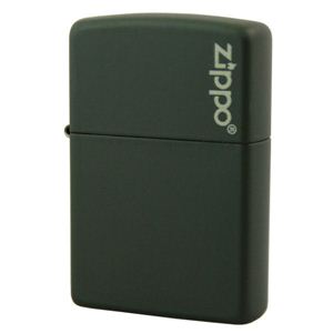 ZIPPO（ジッポ） レギュラーサイズ マットカラーシリーズ グリーンマット 005ZIPPO 221zl
