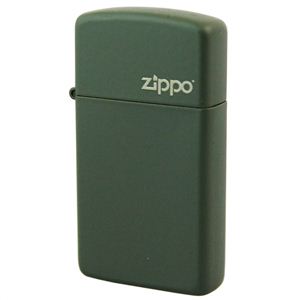 ZIPPO（ジッポ） スリムサイズ マットカラーシリーズ グリーンマット 013ZIPPO 1627zl