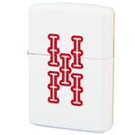 ZIPPO（ジッポ） 麻雀牌柄 両面加工 雀鬼 赤ウーソウ 044ZIPPO mjpso ホワイト