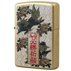 ZIPPO（ジッポ） 御守り 必勝祈願 プリント＆メタリックラッカー 046ZIPPO ommg ゴールド