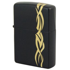 ZIPPO（ジッポ） #200レギュラー タトゥー イン ザ ダークナイトII ナローフレイム 085ZIPPO nfibm ブラック×ゴールド
