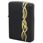 ZIPPO（ジッポ） #200レギュラー タトゥー イン ザ ダークナイトII ナローフレイム 085ZIPPO nfibm ブラック×ゴールド