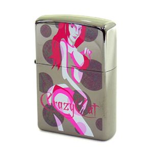 ZIPPO（ジッポ） クレージーキャットパープル 仕上げブラックメッキ 089ZIPPO ppbn