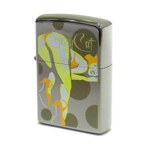 ZIPPO（ジッポ） クレージーキャットイエロー 仕上げブラックメッキ 090ZIPPO ylbn