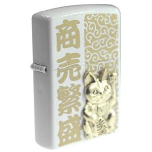 ZIPPO（ジッポ） 開運招き猫 パールホワイト 136ZIPPO kmapw