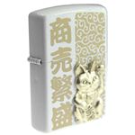 ZIPPO（ジッポ） 開運招き猫 パールホワイト 136ZIPPO kmapw