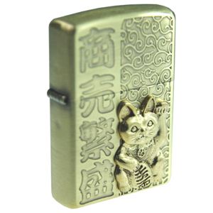 ZIPPO（ジッポ） 開運招き猫 真鍮古美 137ZIPPO kmbbs