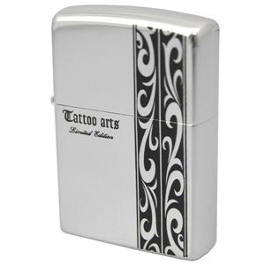 ZIPPO（ジッポ） TATOO柄 エッチング銀ミラー 151ZIPPO tatoospbk2