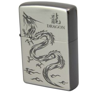 ZIPPO（ジッポ） ドラゴン柄 エッチングSBサテーナ3 158ZIPPO dragonbks3