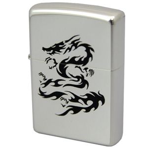 ZIPPO（ジッポ） ドラゴン柄 エッチング銀ミラー4 159ZIPPO dragonspbk4