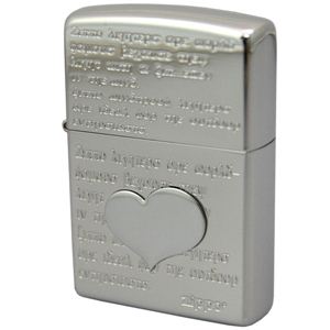 ZIPPO（ジッポ） ハートメタル エッチング銀ミラー 167ZIPPO 20hm3