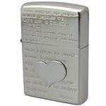 ZIPPO（ジッポ） ハートメタル エッチング銀ミラー 167ZIPPO 20hm3