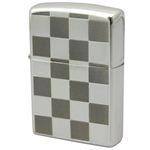 ZIPPO（ジッポ） チェック柄グレー 両面加工 172ZIPPO 20chegray