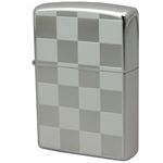 ZIPPO（ジッポ） チェック柄ホワイト 両面加工 174ZIPPO 20chewh