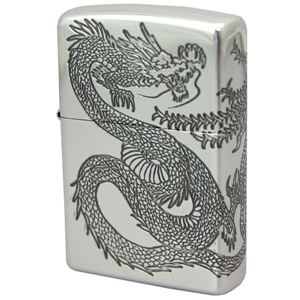 ZIPPO（ジッポ） 龍 鳳凰 三面加工 Sイブシ 182ZIPPO 20dh3sv