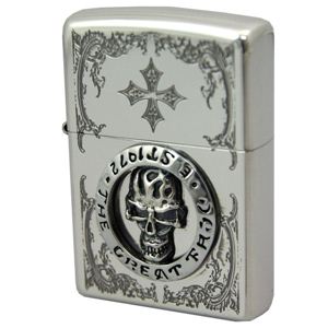 ZIPPO（ジッポ） スカルスピリッツ 銀イブシ ゴシックデザイン 185ZIPPO 20ssmgsv