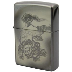 ZIPPO（ジッポ） 和柄シリーズIII 荒獅子 ブラックニッケル 195ZIPPO asbk