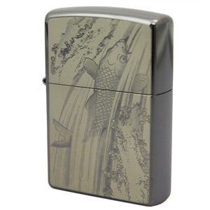 ZIPPO（ジッポ） 和柄シリーズIII 鯉滝登り ブラックニッケル 196ZIPPO tnbk