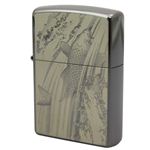ZIPPO（ジッポ） 和柄シリーズIII 鯉滝登り ブラックニッケル 196ZIPPO tnbk