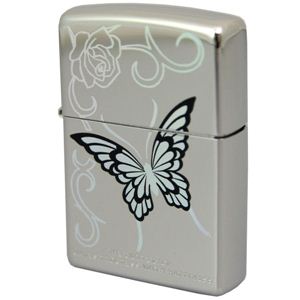 ZIPPO（ジッポ） レインボーバタフライ ニッケルミラー 205ZIPPO rb1nm