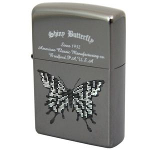 ZIPPO（ジッポ） レインボーバタフライ ブラックニッケル 208ZIPPO dtbk