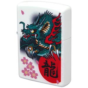ZIPPO（ジッポ） スカジャン 昇り龍 パールホワイト 209ZIPPO sgrpr